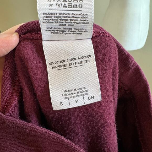 "Girl Almighty" Maroon Crewneck Sweatshirt - Size Small - Picture 4 of 4